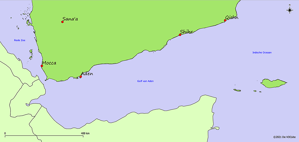 VOC-vestigingen in Arabië